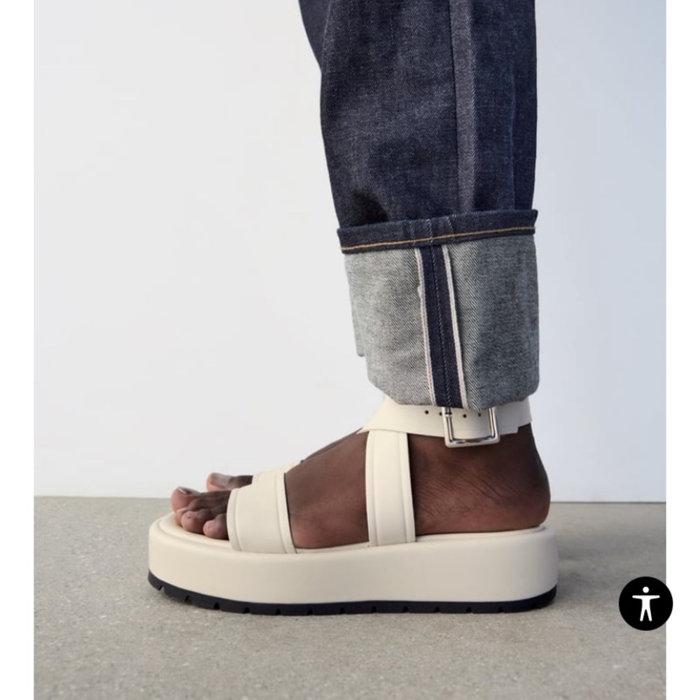 Platform sandals, brand new